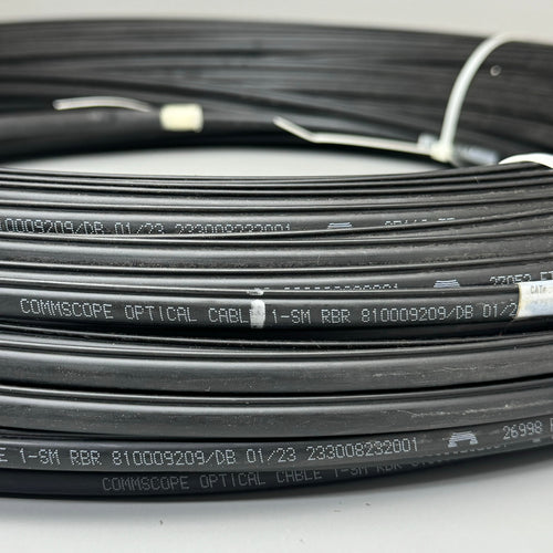 COMMSCOPE Fibre Optic Cable 1-SM RBR 400ft Fiber Material Black