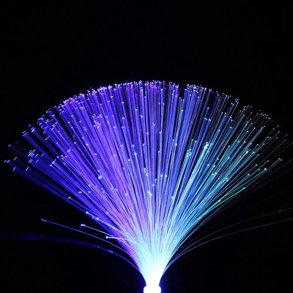 Multicolor Star Fiber Optic Lamp | LED Night Light for Holiday Decor